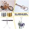 2 Rolls 20 Gauge Wire for Jewelry Making and Pliers - Silver Craft Tarnish Resistant Beading Wire for DIY Craft Making Supplies (Gold, Silver)